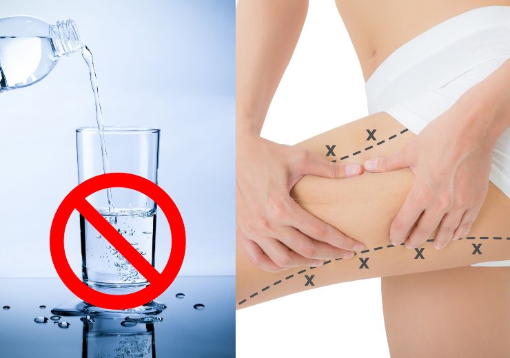 L'acqua non combatte la cellulite - Fonte AdobeStock