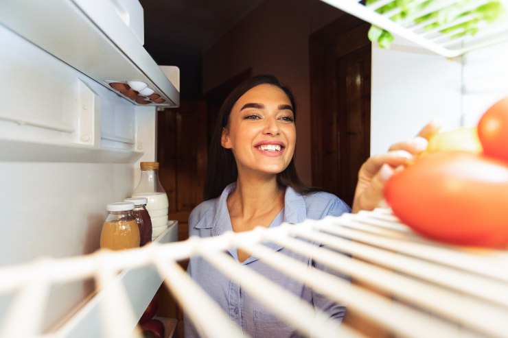 Ragazza controlla il frigo - Fonte AdobeStock