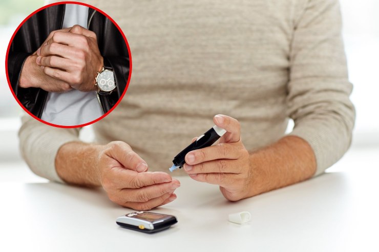 Uomo con diabete e problemi alle mani - Fonte AdobeStock