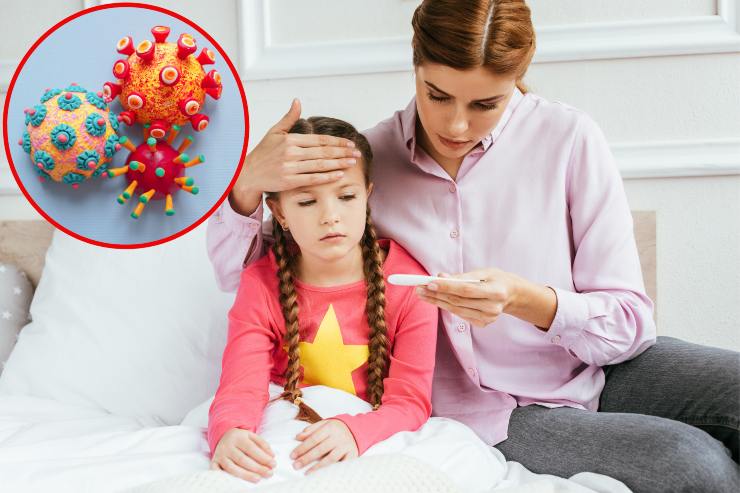 Influenza tra bambini e virus - Fonte AdobeStock