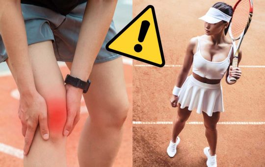 Dolore al ginocchio e tennis - Fonte AdobeStock