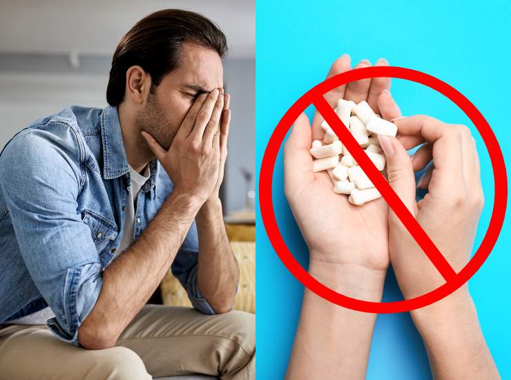 Non mangiare gomme per evitare il mal di testa - Fonte AdobeStock